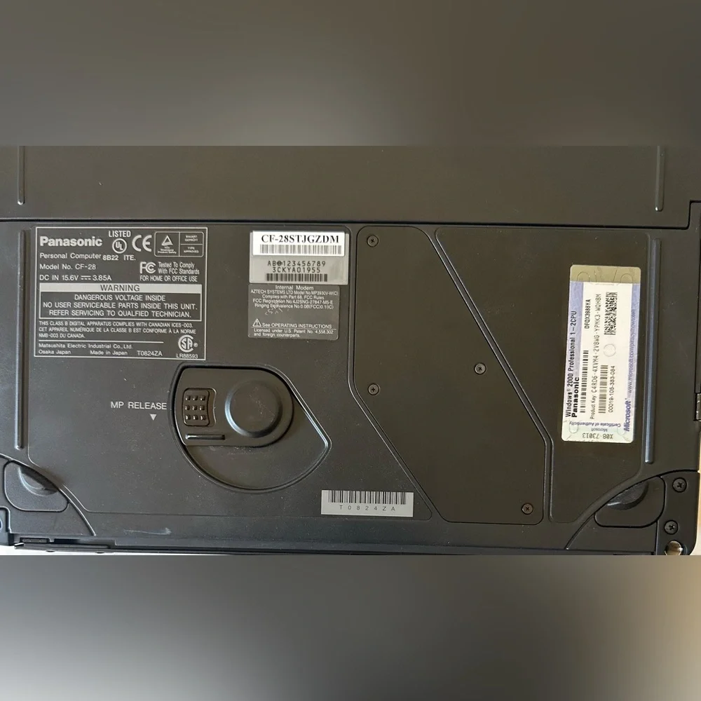 Panasonic Toughbook CF-28 13in. Personal Computer Portable Notebook Laptop